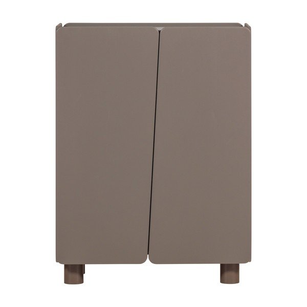 Кафяво шкафче от масивен бор 100x135x45 cm Root – WOOOD-image-2