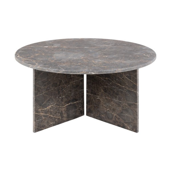 Сива мраморна кръгла масичка за кафе ø 90 cm Vega – Actona-image-4