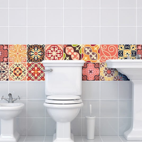 Комплект от 30 декоративни стикера за стена , 15 x 15 cm La Valette - Ambiance-image-3