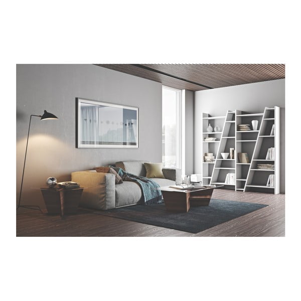 Бял шкаф за книги 190x195 cm Delta - TemaHome-image-3