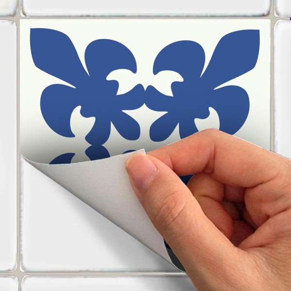 Комплект от 9 стикера за стена Cement Tiles Linia, 10 x 10 cm - Ambiance-image-2