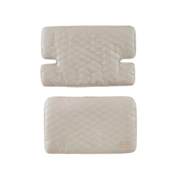 Бежова подложка за детски стол за хранене Greyish gesteppt – Roba