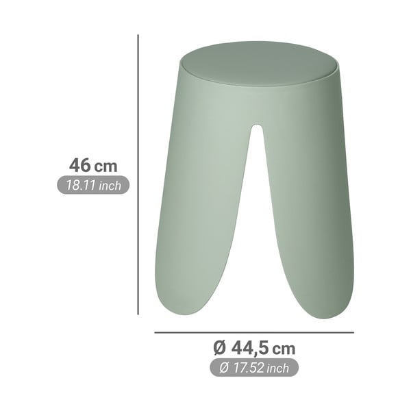 Светлозелен  пластмасов стол за подреждане Comiso – Wenko-image-4