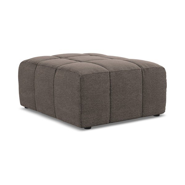 Кафява табуретка  от прежда с примки от букле Aloha – Makamii-image-3