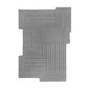 Сив ръчно изработен вълнен килим 160x230 cm Zen Rectangles – Flair Rugs