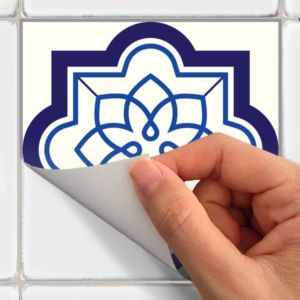 Комплект от 24 стикера за стена Decals Tiles , 10 x 10 cm Eusebio - Ambiance-image-1