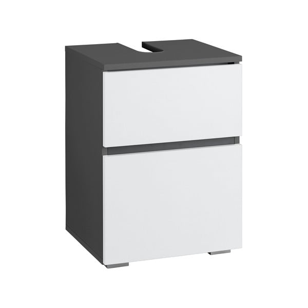Шкаф за мивка в бял и антрацитен цвят 40x55 cm Wisla – Støraa-image-1