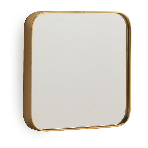Nástěnné zrcadlo ve zlaté barvě Geese Pure, 50 x 50 cm