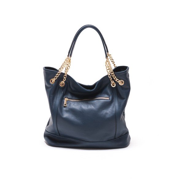 Kožená kabelka Tote 2089 Blu-image-2