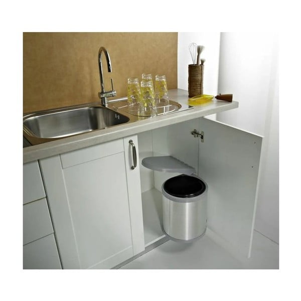 Вграден метален кош за отпадъци 10 л Ring - Elletipi-image-1