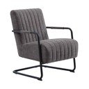 Тъмносиво кресло Trout – Unique Furniture