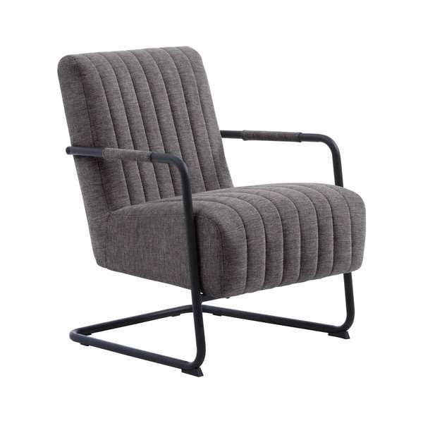 Тъмносиво кресло Trout – Unique Furniture