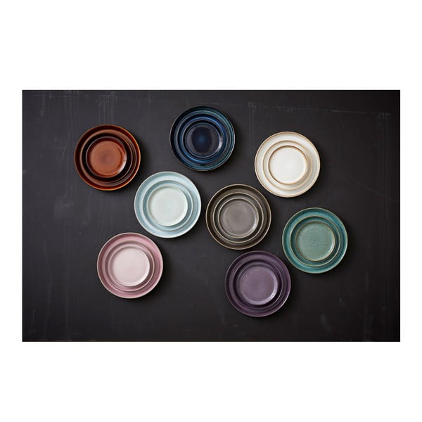 Зелена/черна десертна глинена чиния ø 17 cm Gastro Green/Black – Bitz-image-4