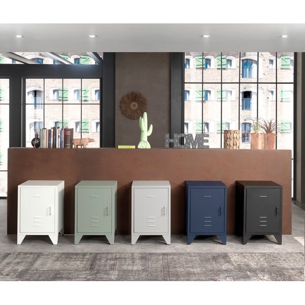 Синьо  метално детско нощно шкафче BRONXX – Vipack-image-2