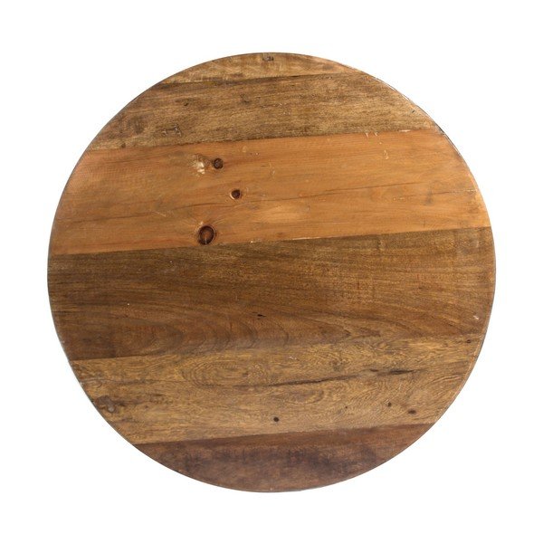 Сива/в естествен цвят метална кръгла масичка за кафе ø 90 cm Lancaster – Bizzotto-image-2