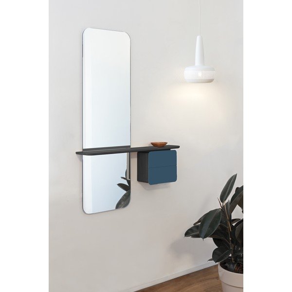 Комплект за антре в дъбов декор в цвят черен петрол One More Look - UMAGE-image-1