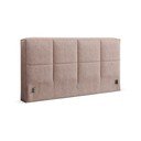 Светлорозова тапицирана табла за легло 189x100 cm Darren – Micadoni 