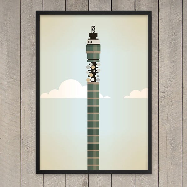 Plakát BT Tower, 29,7x42 cm