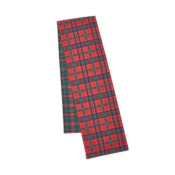 Памучна покривка с коледен мотив 220x32 cm Christmas Tartan Check – Catherine Lansfield