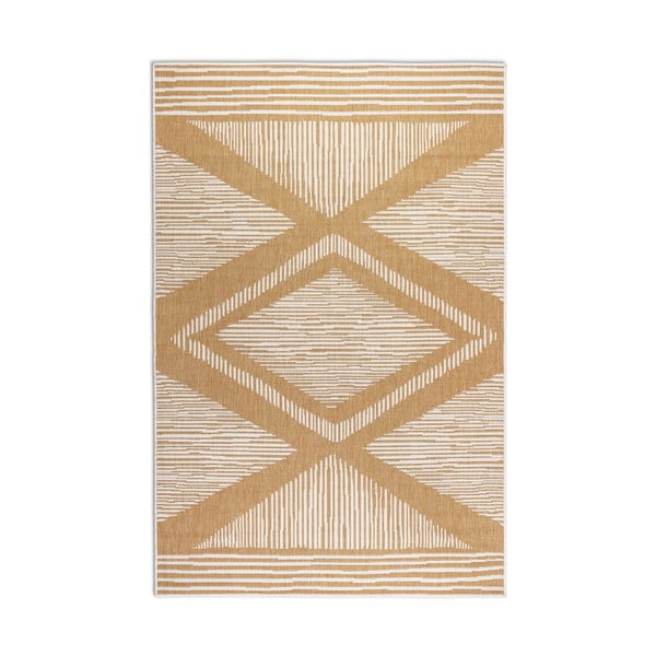 Външен килим в цвят жълта охра и кремаво 200x290 cm Gemini – Elle Decoration-image-2