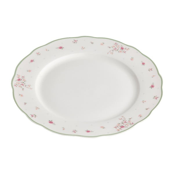 Бяла порцеланова чиния за сервиране Nonna Rosa - Brandani