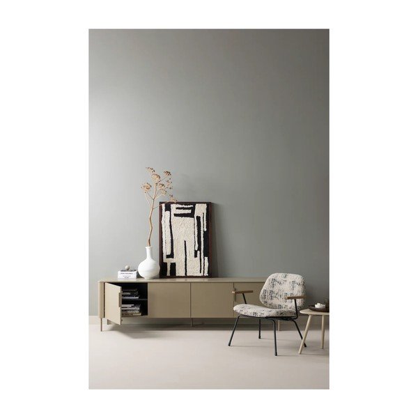 Бежово шенилово кресло Aure – WOOOD-image-2