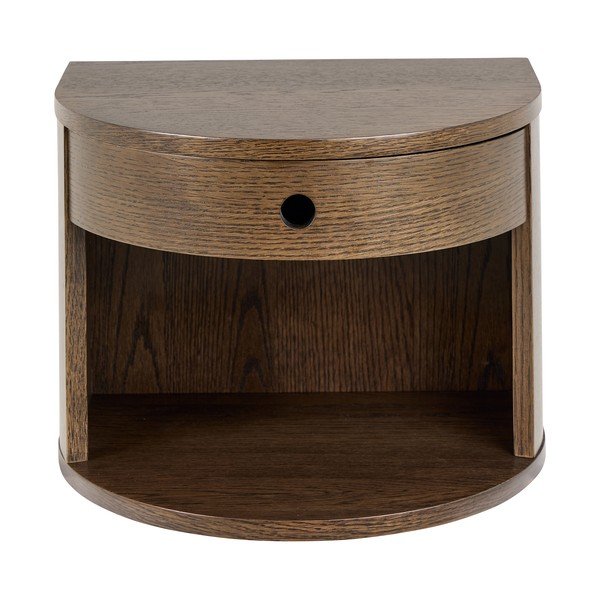Нощно шкафче от декор от дъб  в тъмно естествен цвят Paron – Actona