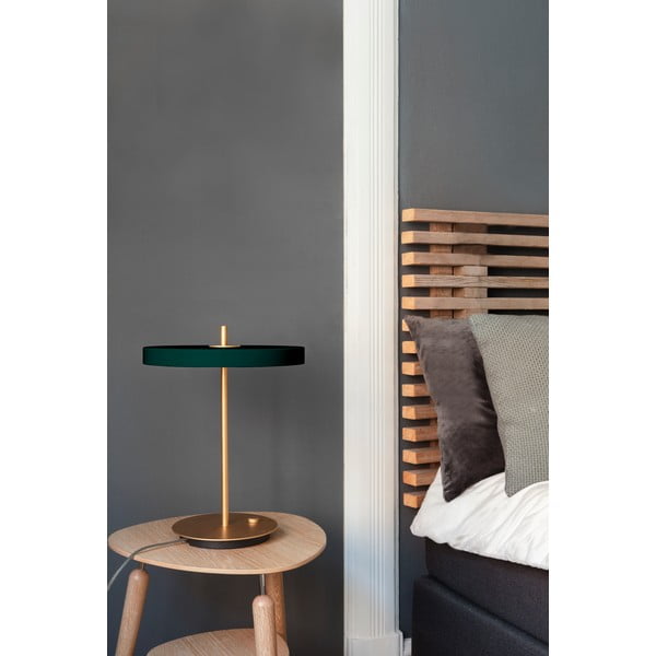 Тъмнозелена LED затъмняваща се настолна лампа с метален абажур (височина 41,5 cm) Asteria Table – UMAGE-image-1