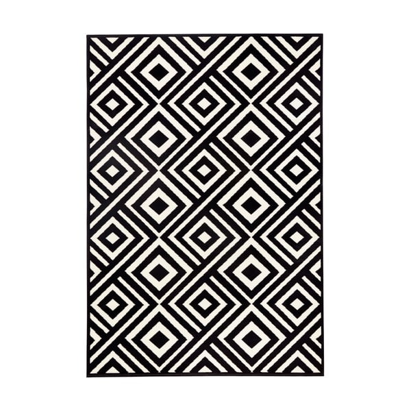 Черно-бял килим , 140 x 200 cm Art - Zala Living
