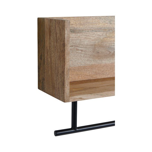 Стенен рафт от масивно манго в естествен цвят 65 cm Sofie – Ellos Home-image-4