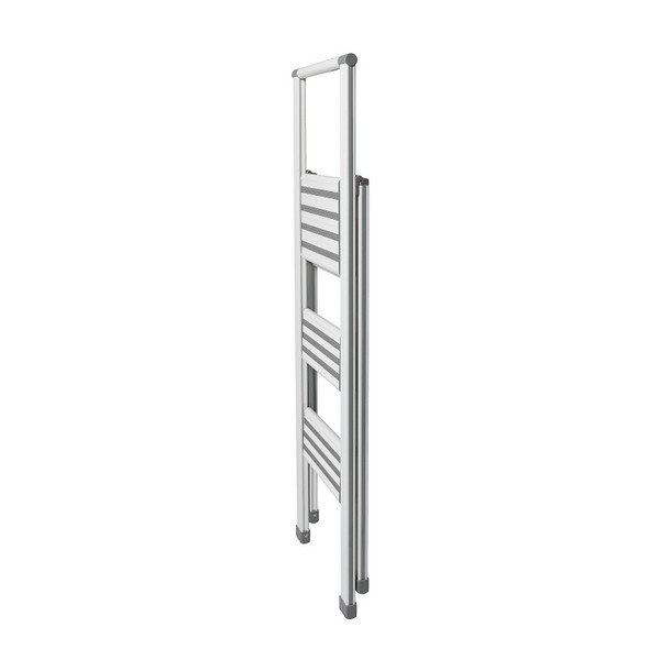 Бели сгъваеми стъпала Ladder Alu, височина 127 cm - Wenko-image-1