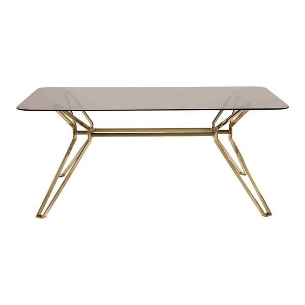 Jídelní stůl se skleněnou deskou Kare Design Garbo, 180 x 90 cm