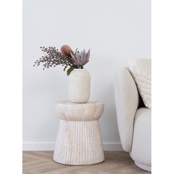 Каменна кръгла градинска масичка ø 37 cm Bonn – House Nordic-image-1