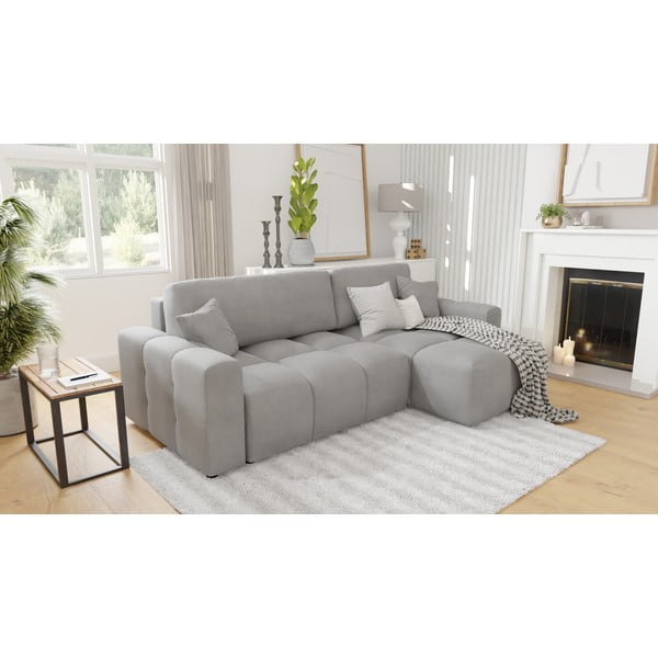 Светлосив ъглов диван (променлив) Luki – Ropez-image-3
