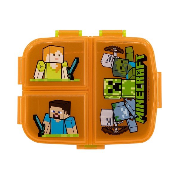 Оранжева пластмасова детска кутия за храна Minecraft – STOR