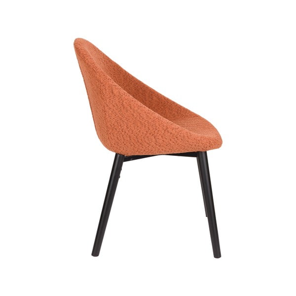 Оранжев тапициран трапезен стол Fenna – Dutchbone-image-4