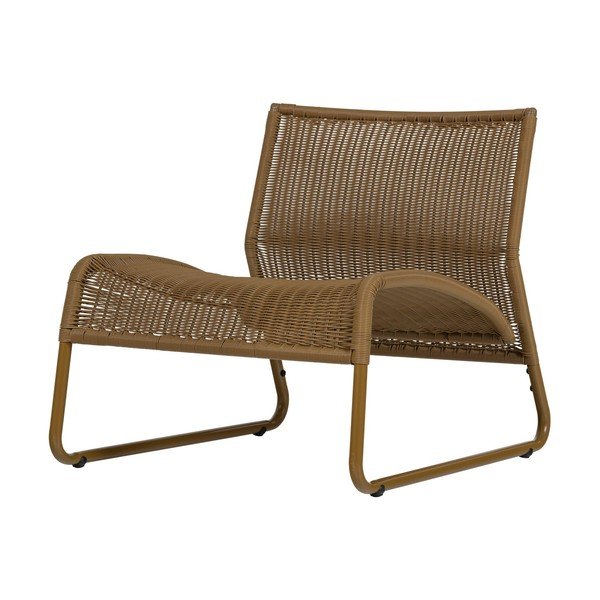 Градински стол от изкуствен ратан в цвят жълта охра West – WOOOD