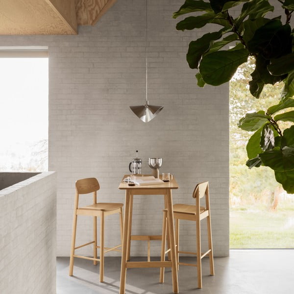 Бар стол в естествен цвят  (височина на седалката 74 cm) Barlow – Actona-image-1