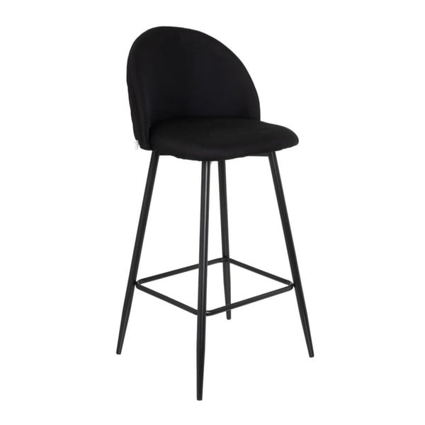 Черни бар столове в комплект от 2 бр. с регулируема височина  (височина на седалката 69 cm) – Casa Selección