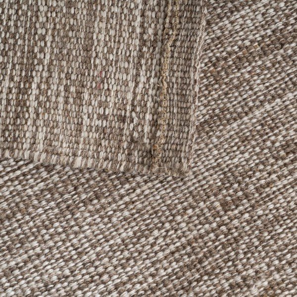 Кафяв двустранен килим със смес от вълна 80x150 cm – Ixia-image-3