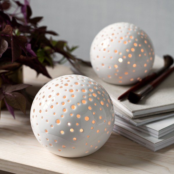 Коледен свещник от бял костен порцелан , ⌀ 12 см Nobili - Kähler Design-image-1