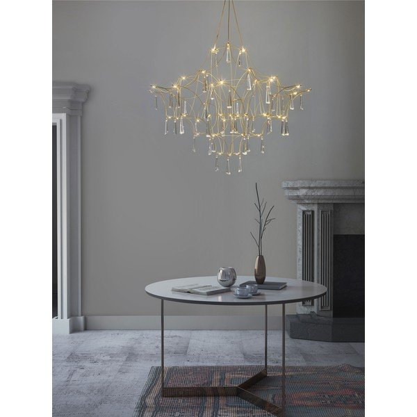 Метално LED висящо осветително тяло  в златист цвят ø 80 cm Goro – Nova Luce-image-2