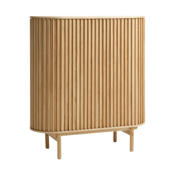 Шкаф от дъб в естествен цвят 110x125 cm Carno - Unique Furniture-image-2