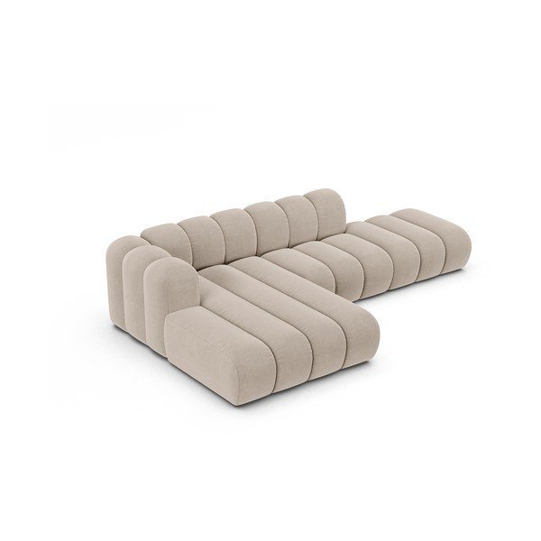 Бежов ъглов диван (ляв ъгъл) Lupine – Micadoni Home-image-2