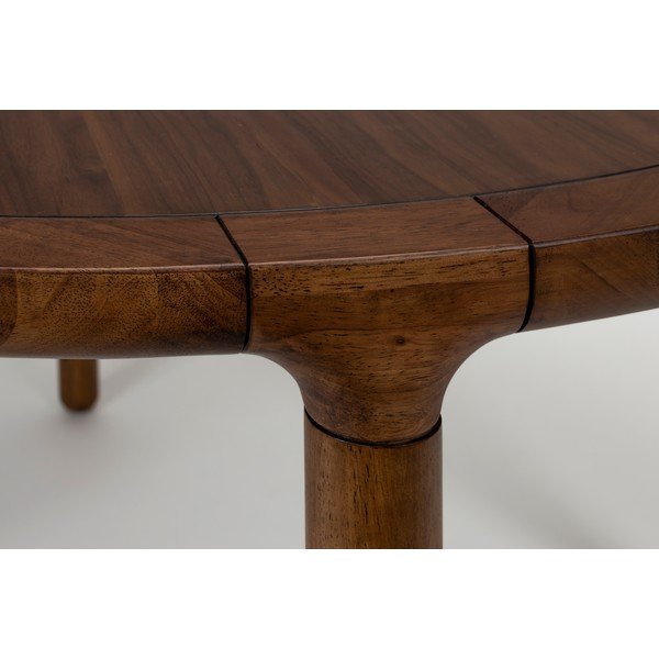 Кръгла трапезна маса от декор от орех ø 128 cm Storm – Zuiver-image-3