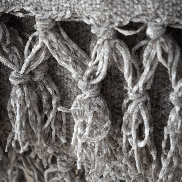 Сиво одеяло от шенил 130x170 cm Wilson – Catherine Lansfield-image-2