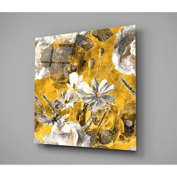 Картина върху стъкло , 40 x 40 cm Daisies - Insigne-image-3