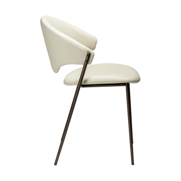 Трапезен стол от имитация на кожа в цвят слонова кост Zone – DAN-FORM Denmark-image-2