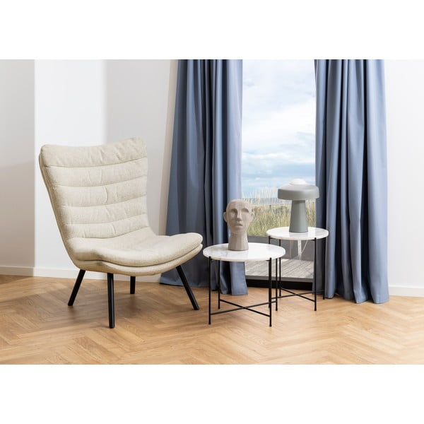 Кръгла странична масичка с мраморна плоча ø 42 cm Avila – Actona-image-1