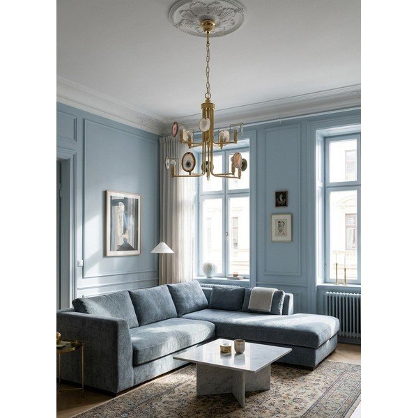 Метално висящо осветително тяло  в златист цвят Glamour – Premier Housewares-image-2